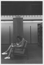 Patrons reading in the library, Santa Rosa