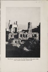 Ruins--to have been the Wolf House of the great white chief, remain symbolic of Jack's life