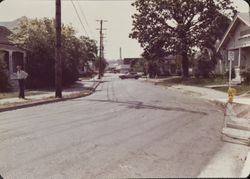 511 Orchard Street, Santa Rosa, California, looking south toward Rosenberg's, 1970