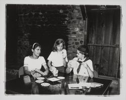 Camp Fire Girls engaged in various activities at Camp Maacama, Healdsburg, California, 1961