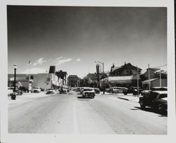 Mendocino Avenue looking south to Court House from Seventh Street