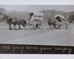 Botts family camping trip, Sonoma County, California, 1910