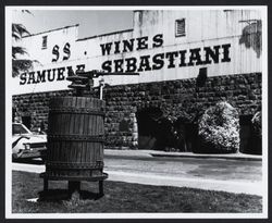 Aging cellars at Sebastiani Vineyards