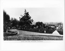 Hill Plaza Park looking east down Mary Street