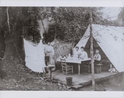 Botts family on a camping trip, Sonoma County, California, 1910