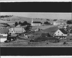 View of downtown Bodega, California, looking southeast, , 1955