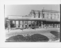 McNear building after the fire, Petaluma, California, 1902