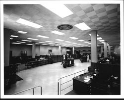 Lobby of the Exchange Bank, Santa Rosa, California, 1961