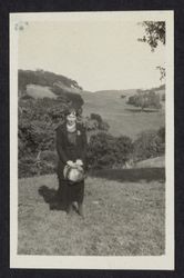 Joyce V. Drake in the countryside, Sonoma County, California, 1921