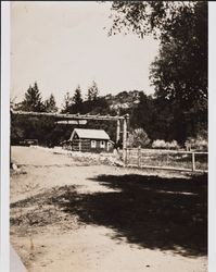 Old entrance to the Petrified Forest, Calistoga, California