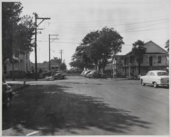 Intersection of Washington Street and 6th Street, Santa Rosa, California, October 24, 1952