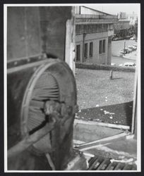 View from the Sonoma County jail of Third Street, looking west