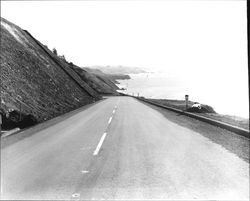 Looking south towards Jenner, California along Highway 1, December 31, 1964