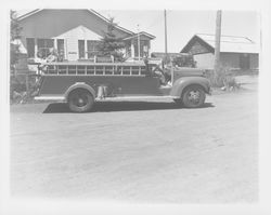 Fire trucks of the Two Rock Fire Department, Two Rock, California, 1949