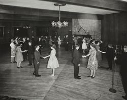 Burkhart's dance class at Villa Chanticleer, Healdsburg, California, 1963