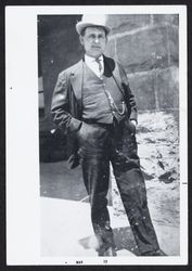 Portrait of Walter F. Story, railroad conductor