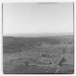 Aerial view of Oakmont, Santa Rosa, California, 1971