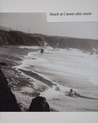 Carmet Beach after a storm, Sonoma County Coast, California, 1960s