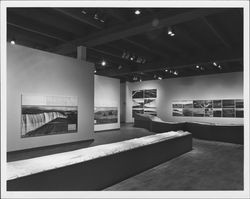 Christo's Running Fence exhibit at Newport Harbor Art Museum, Newport Beach, California, 1980