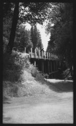 View of Hobson Creek Bridge construction from below