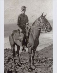 Joseph D. Finnerty as member of the Army Calvary, Monterey County, California, 1942