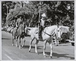 Participants in the mounted parade at the Valley Moon Vintage Festival