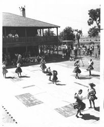 Young girls dancing at the Old Adobe Fiesta, Petaluma, California, 1963-1967