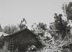 Barn and water tank at 196 Cinnabar Avenue, Petaluma, California, May 27, 1997