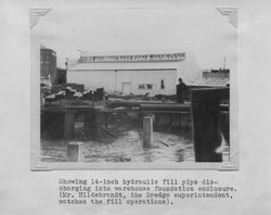 Poultry Producers of Central California's mill warehouse under construction, Petaluma, California, about 1938