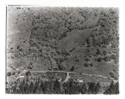 Aerial view of Mark West Springs area, Santa Rosa, California, March 3, 1958