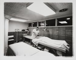 Massage room at Olympic of Santa Rosa, California, 1962