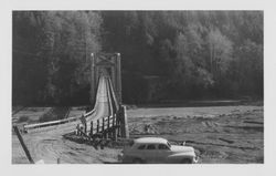 Annapolis Road bridge over the Wheatfield Fork of the Gualala River at Valley Crossing, northern Sonoma County, California, 1947