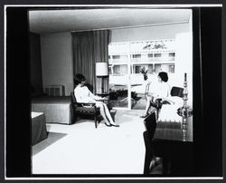 Motel room at Los Robles Lodge, Santa Rosa, California, 1967