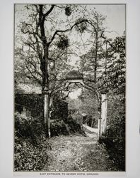 East Entrance to the Geysers Hotel grounds, Sonoma County, 1890s