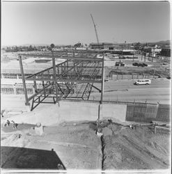 Beginning construction on Santa Rosa Plaza, Santa Rosa, California, 1981