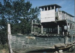 Wreck of ship Marin in Bodega Bay, California, January 1975