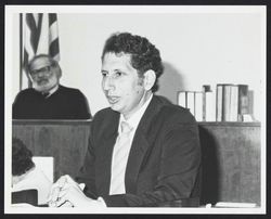 Alan Jaroslovsky speaking in Judge Rex Sater's courtroom