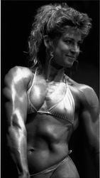 Portrait of unidentified bodybuilder, Santa Rosa, California