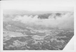 Aerial view of the Sonoma Valley fire on September 21, 1964]