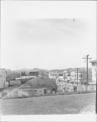 View of Kentucky Street from Mary Street, Petaluma, California, 1970