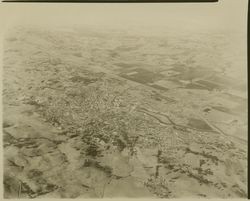 Aerial view of the Petaluma area, from the west Petaluma, California, 1964