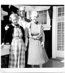 Unidentified group on a porch, Sonoma County, Calif., 1963