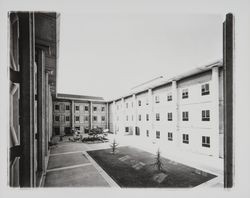 Inner courtyard of Stevenson Hall, Rohnert Park, California, 1967