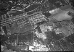 Aerial view of the Montgomery Village Area, Santa Rosa, California, 1950