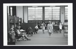 Patrons using the Main Reading Room of the library, Santa Rosa