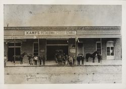 Exterior view of Kamp's Petaluma Livery and Feed Stable