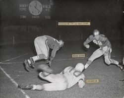 Touchdown during Petaluma Leghorns against San Jose