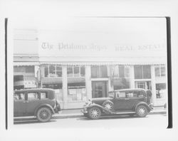 Petaluma Argus Office and W.D. Houx Real Estate, Petaluma, California, 1934