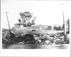 Collapsed buildings in Santa Rosa, California, 1906