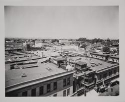 Santa Rosa rooftops looking northwest from Fourth Street